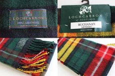 画像3: 未使用★スコットランド製 LOCHCARRON チェック ウール マフラー (3)