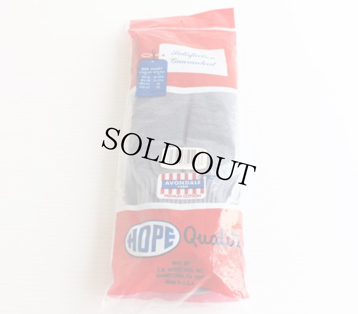 画像2: デッドストック★USA製 C.M.INDUSTRIES コットン ソックス 3パック★靴下 (2)