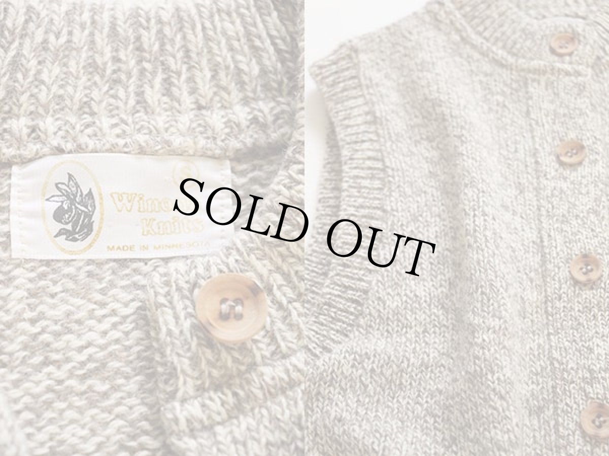 画像3: 80s USA製 Winona Knits ウールニット ベスト カーディガン S (3)