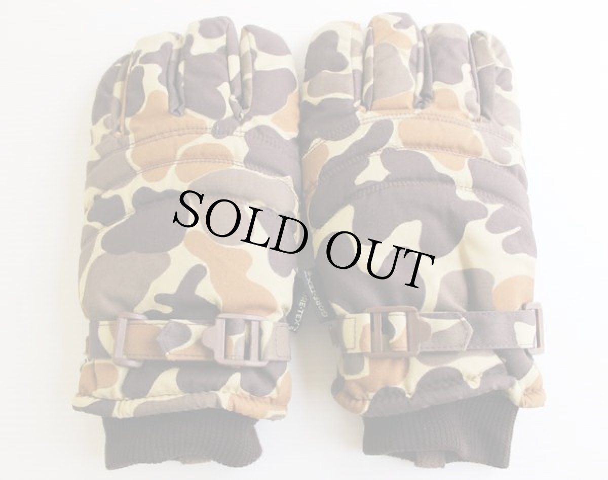 画像2: 80s ダックハンターカモ GORE-TEXゴアテックス 中綿入りグローブ XL (2)