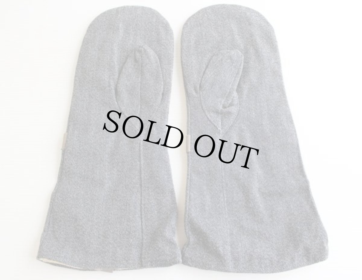 画像3: デッドストック★50s ブラックシャンブレー ミトン グローブ (3)