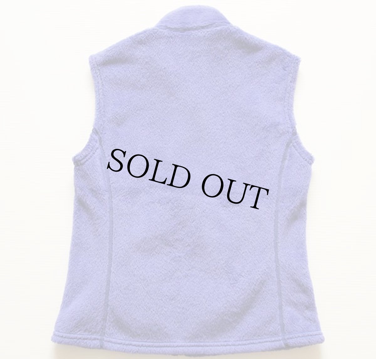 画像2: 00s USA製 patagoniaパタゴニア R2 POLARTEC フリースベスト 青紫 W-S★刺繍ロゴ (2)