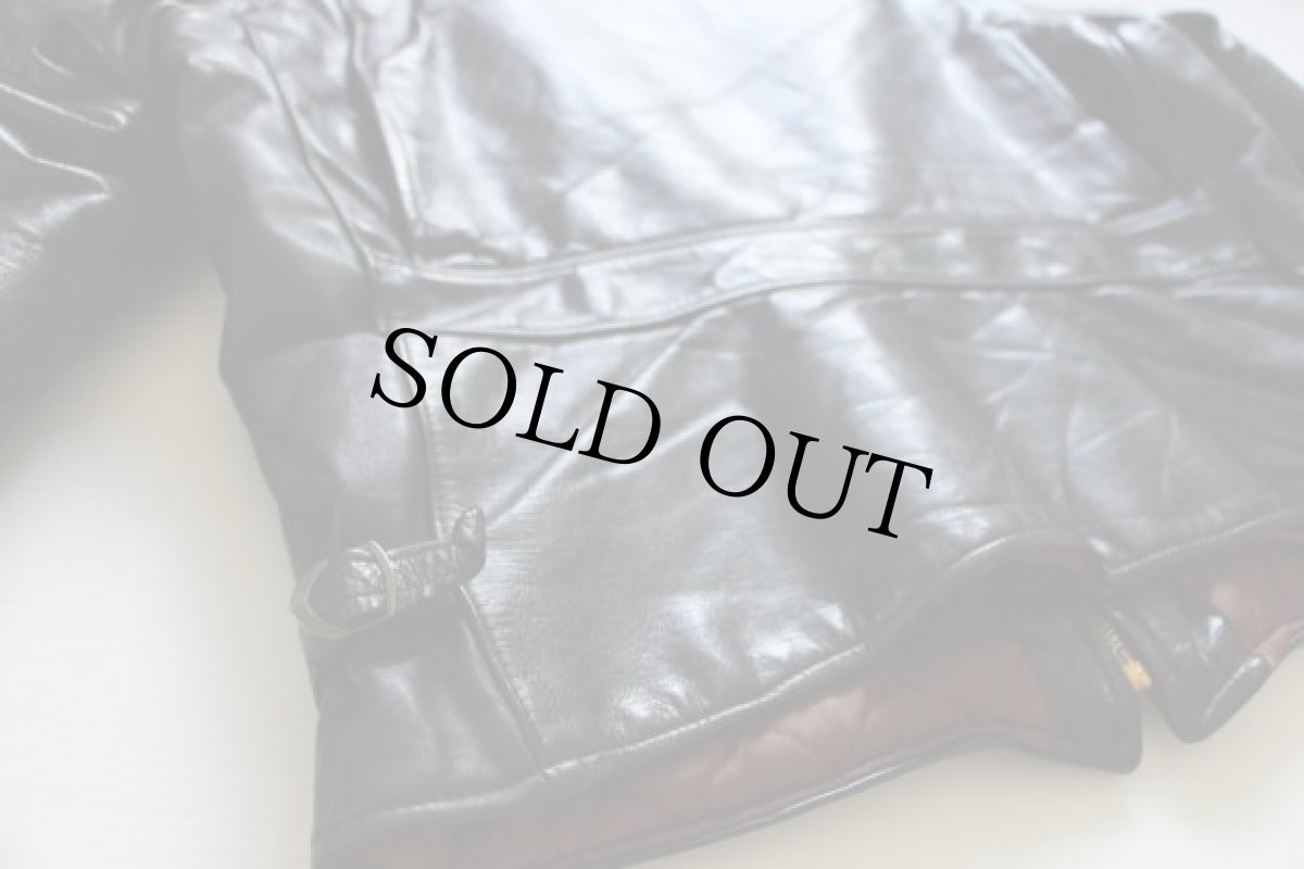 画像6: 60s Golden Bear レザー スポーツジャケット 黒 (6)