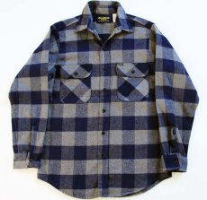 画像1: デッドストック★90s USA製 OSHKOSH B'GOSH ヘビーネルシャツ M (1)