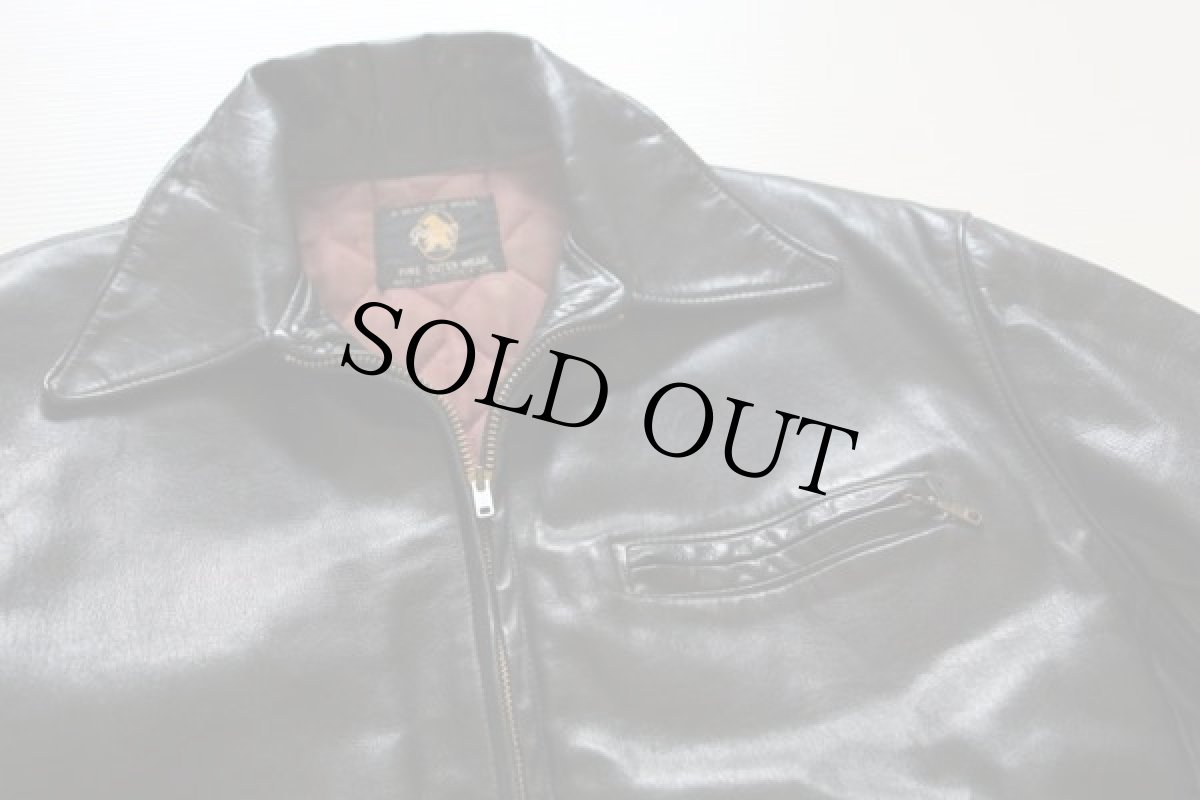 画像3: 60s Golden Bear レザー スポーツジャケット 黒 (3)