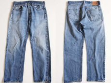 画像1: 70s USA製 Levi'sリーバイス 501 シングル 66前期 デニムパンツ w35 (1)