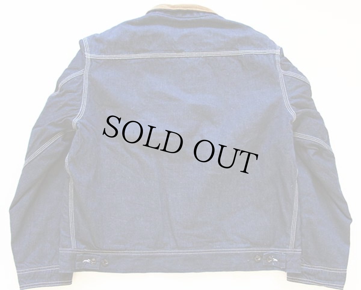 画像2: 70s USA製 Leeリー 91-B キルティングライナー デニム ワークジャケット 44R (2)