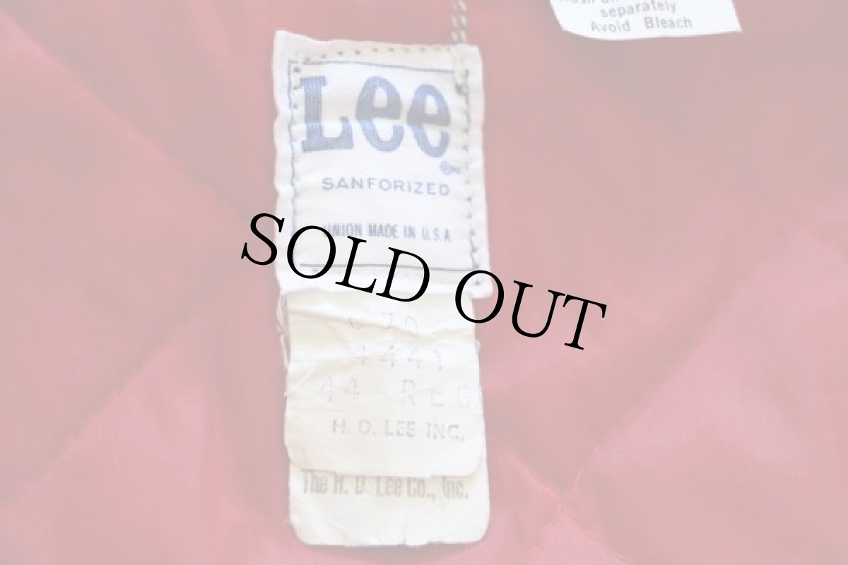 画像4: 70s USA製 Leeリー 91-B キルティングライナー デニム ワークジャケット 44R (4)