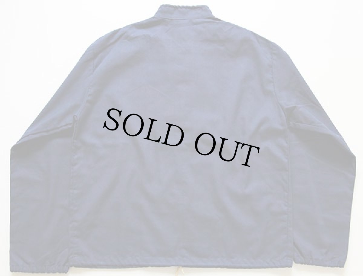 画像2: 60s ARTEX フロッキープリント コットンジャケット 紺 M (2)