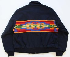 画像2: 80s USA製 PENDLETONペンドルトン ネイティブ柄 ウール ブランケットジャケット XL (2)