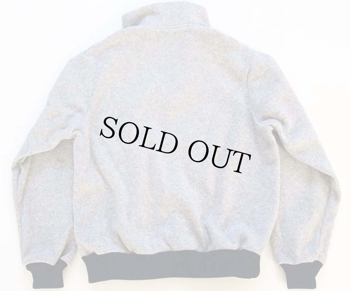 画像2: 80s patagoniaパタゴニア デカタグ ハーフジップ プルオーバー フリースジャケット グレー L (2)