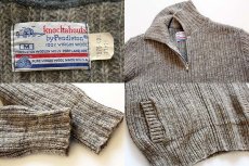 画像4: 70s Knockabouts by Pendleton ウール ドライバーズニット フルジップ セーター M (4)