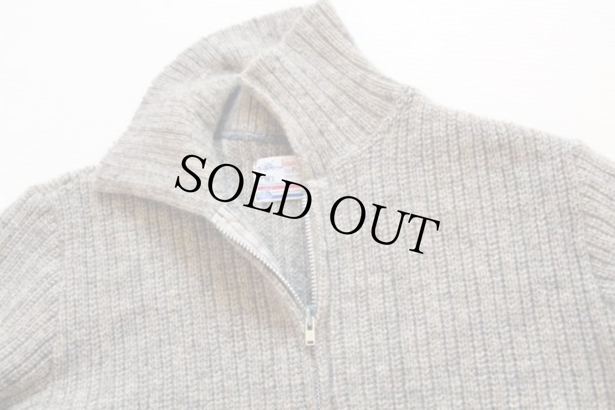 画像3: 70s Knockabouts by Pendleton ウール ドライバーズニット フルジップ セーター M (3)