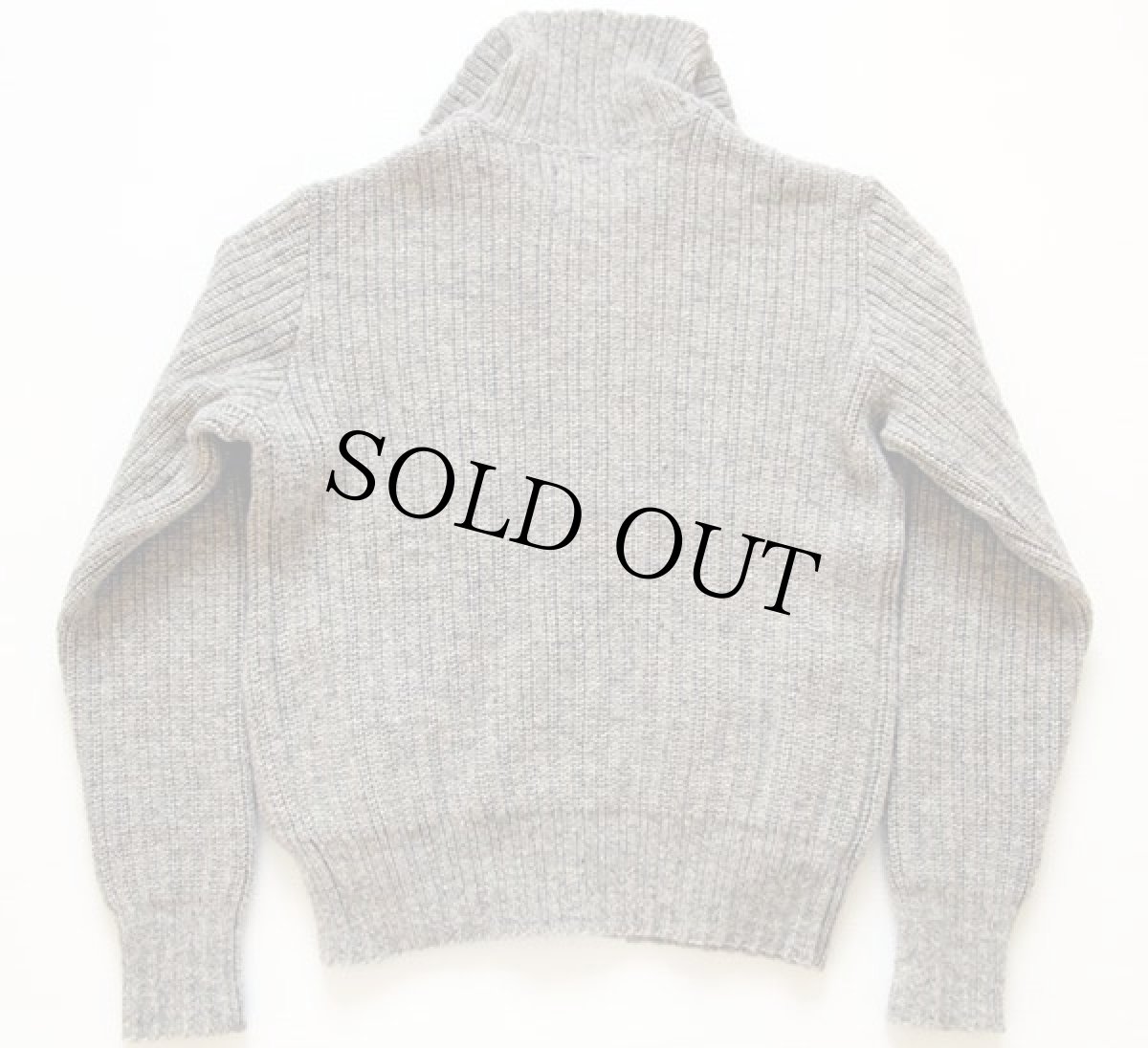 画像2: 70s Knockabouts by Pendleton ウール ドライバーズニット フルジップ セーター M (2)