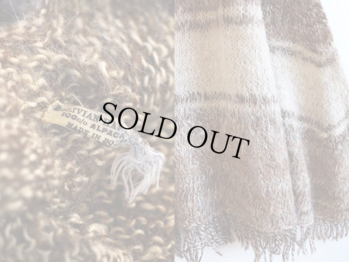 画像3: ボリビア製 アルパカ ニット ポンチョ (3)