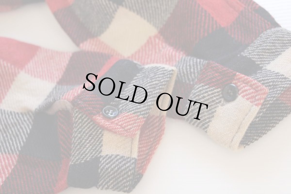 画像7: 50s BIG YANKビッグヤンク チェック マチ付き ウールシャツ (7)