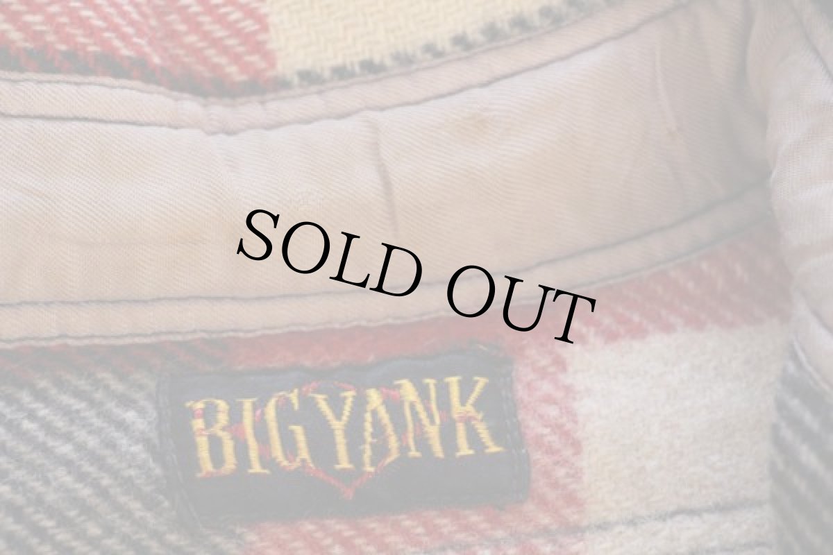 画像4: 50s BIG YANKビッグヤンク チェック マチ付き ウールシャツ (4)