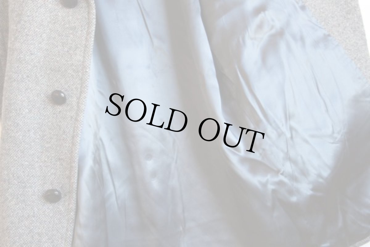 画像5: 80s USA製 PENDLETONペンドルトン ツイード ウール ステンカラーコート 40 (5)