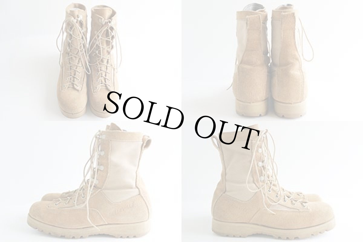 画像2: USA製 米軍 Belleville スエードレザー×ナイロン GORE-TEXゴアテックス デザート コンバットブーツ コヨーテブラウン 9R (2)