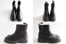 画像2: 英国製 DR.MARTENSドクターマーチン サイドジップ ブーツ 黒 UK7 (2)