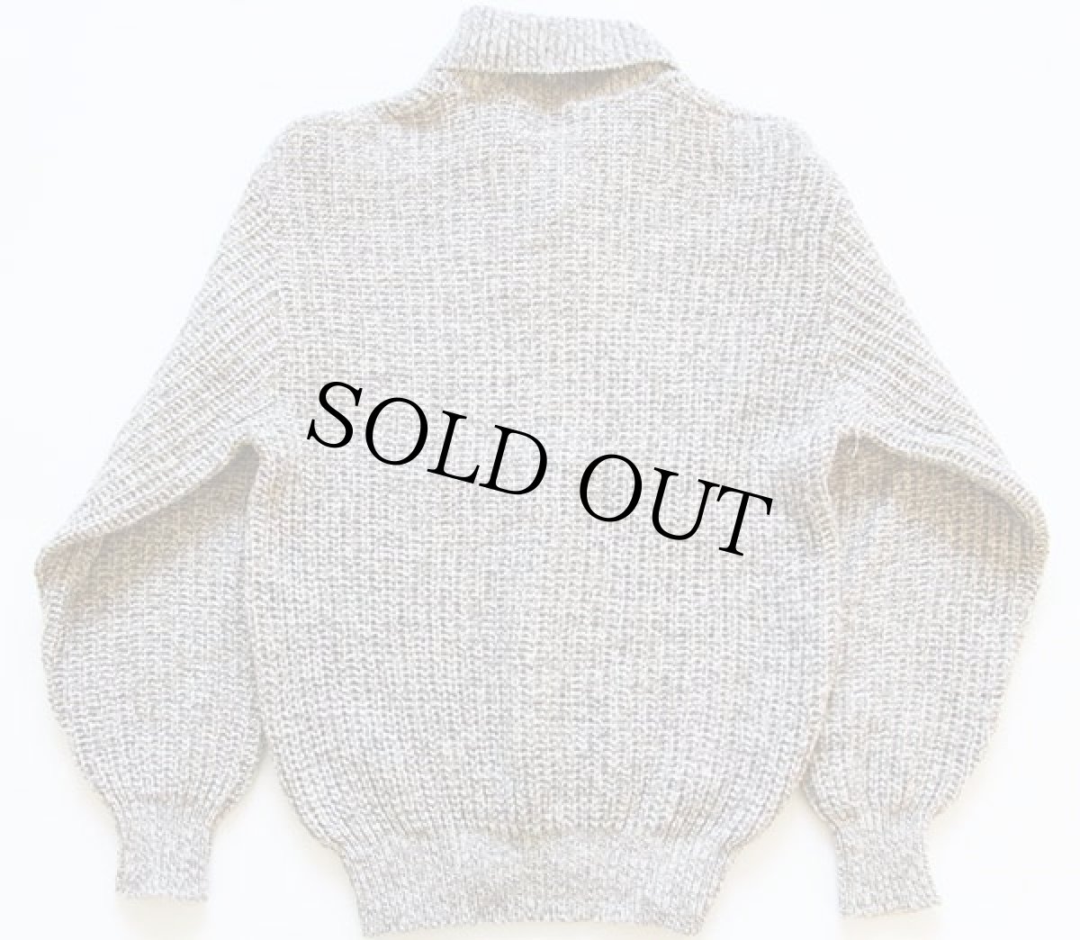 画像2: 70s USA製 PENDLETONペンドルトン ショールカラー ローゲージ ウールニット セーター L (2)