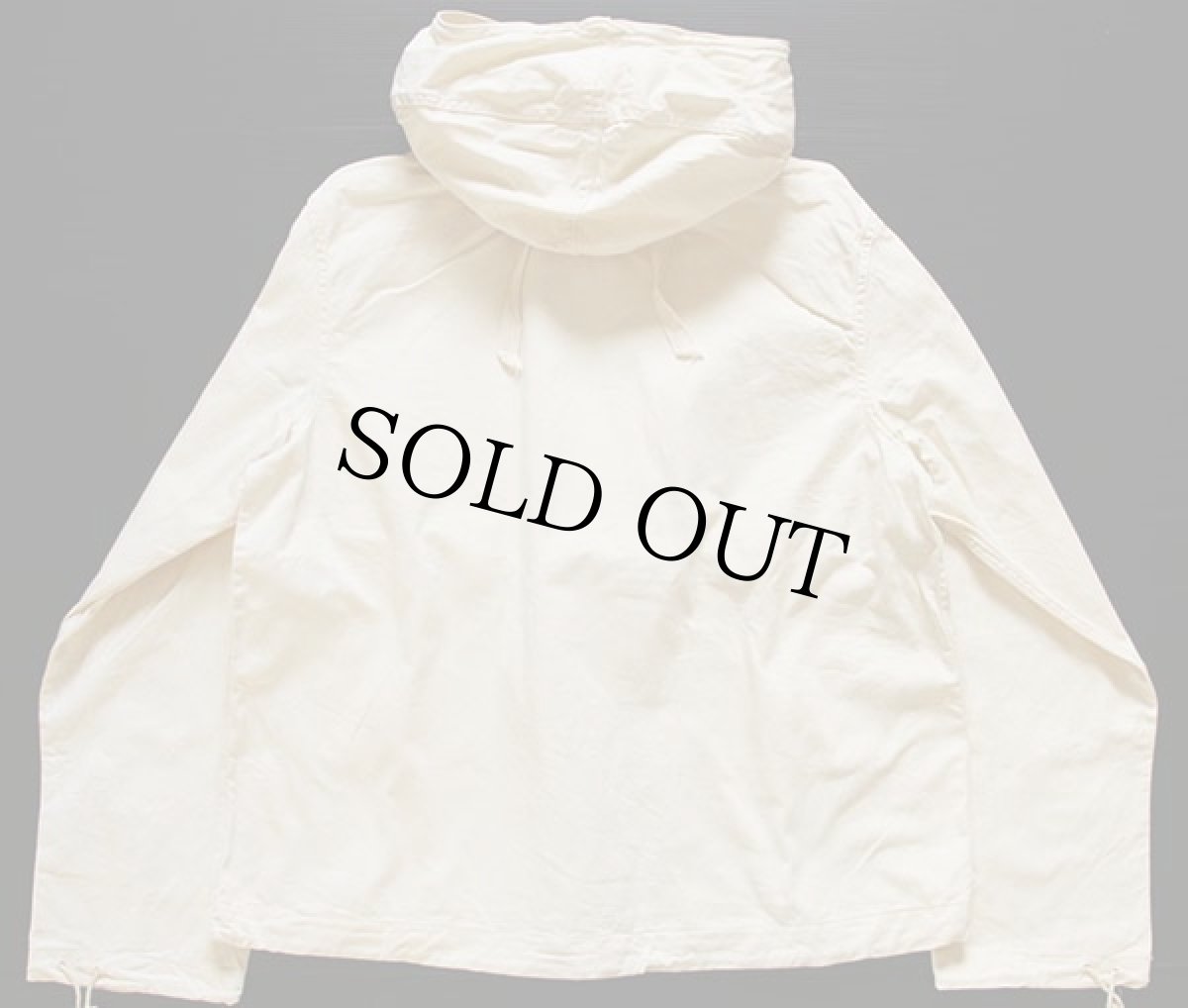 画像2: デッドストック★40s 米軍 U.S.NAVY コットン サルベージパーカー 生成り 2 (2)