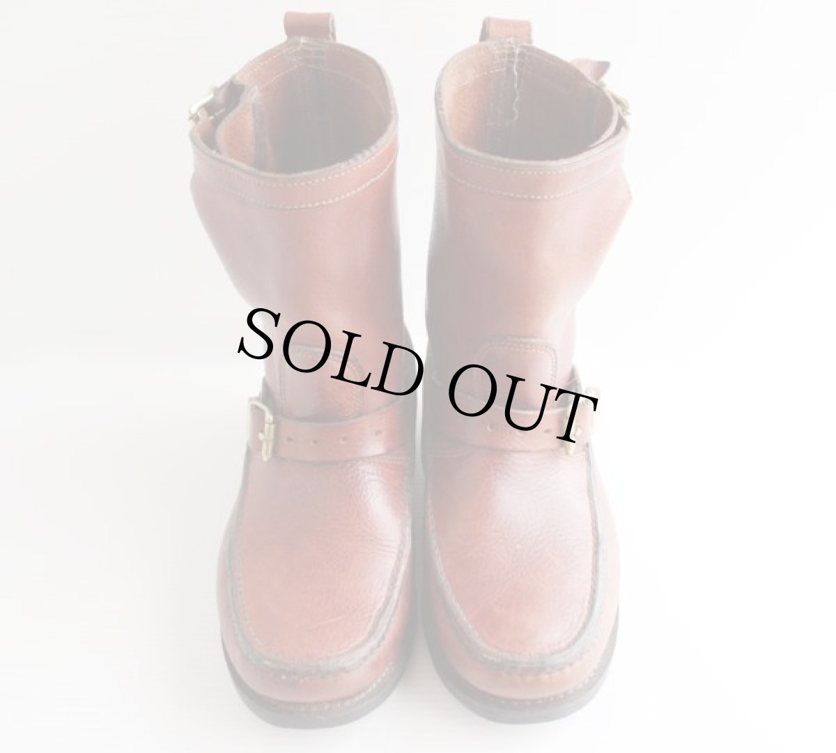 画像4: UNKNOWN スネークブーツ赤茶 (4)