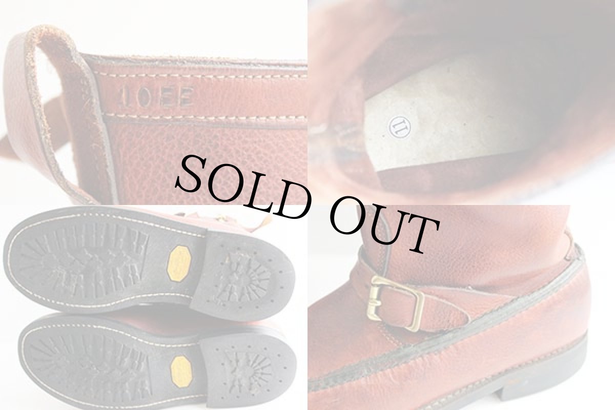 画像10: UNKNOWN スネークブーツ赤茶 (10)