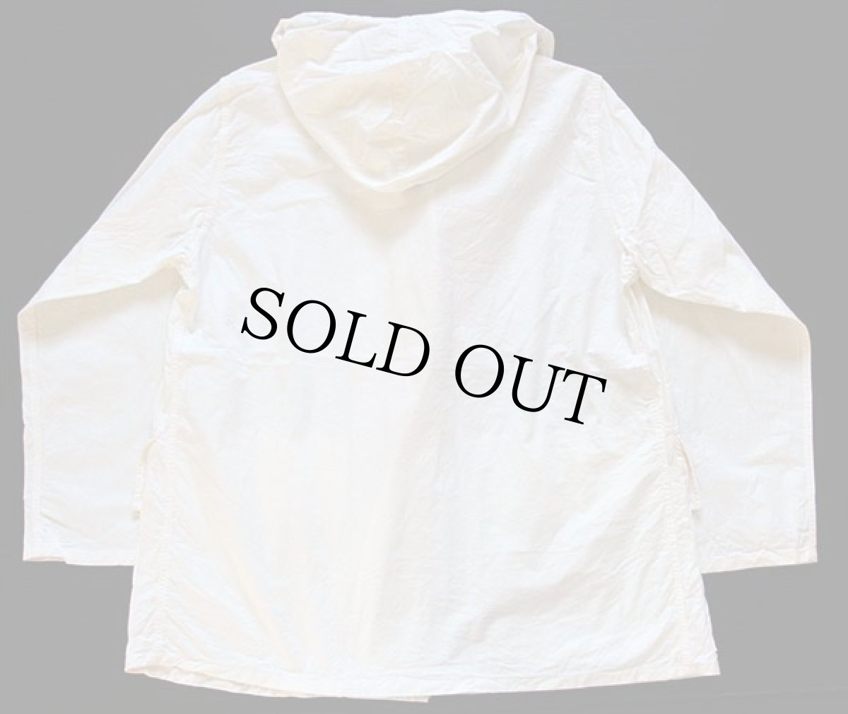 画像2: デッドストック★70s スウェーデン軍 ホワイトパーカー L (2)