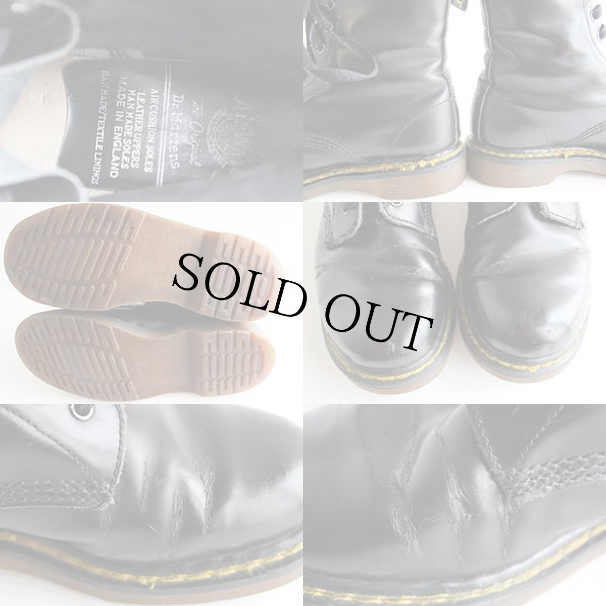 画像3: 英国製 DR.MARTENSドクターマーチン 8ホールブーツ 黒 UK4 (3)