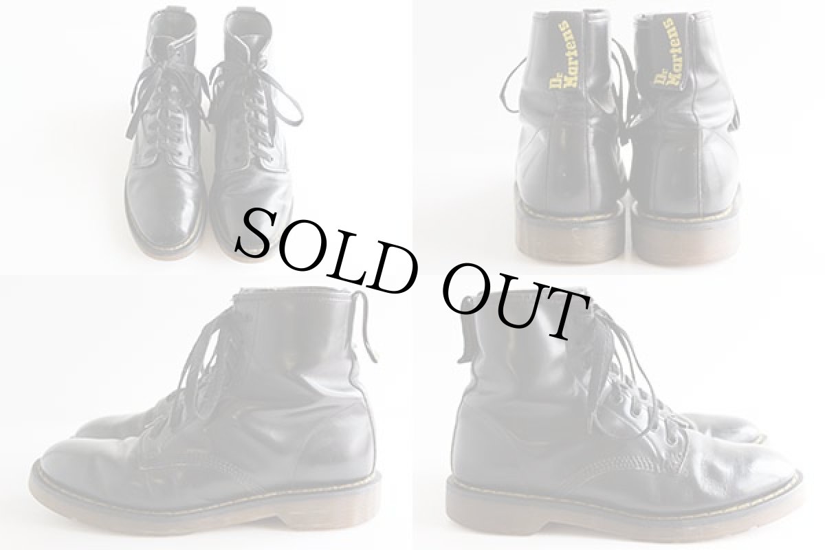 画像2: 英国製 DR.MARTENSドクターマーチン 8ホールブーツ 黒 UK7 (2)