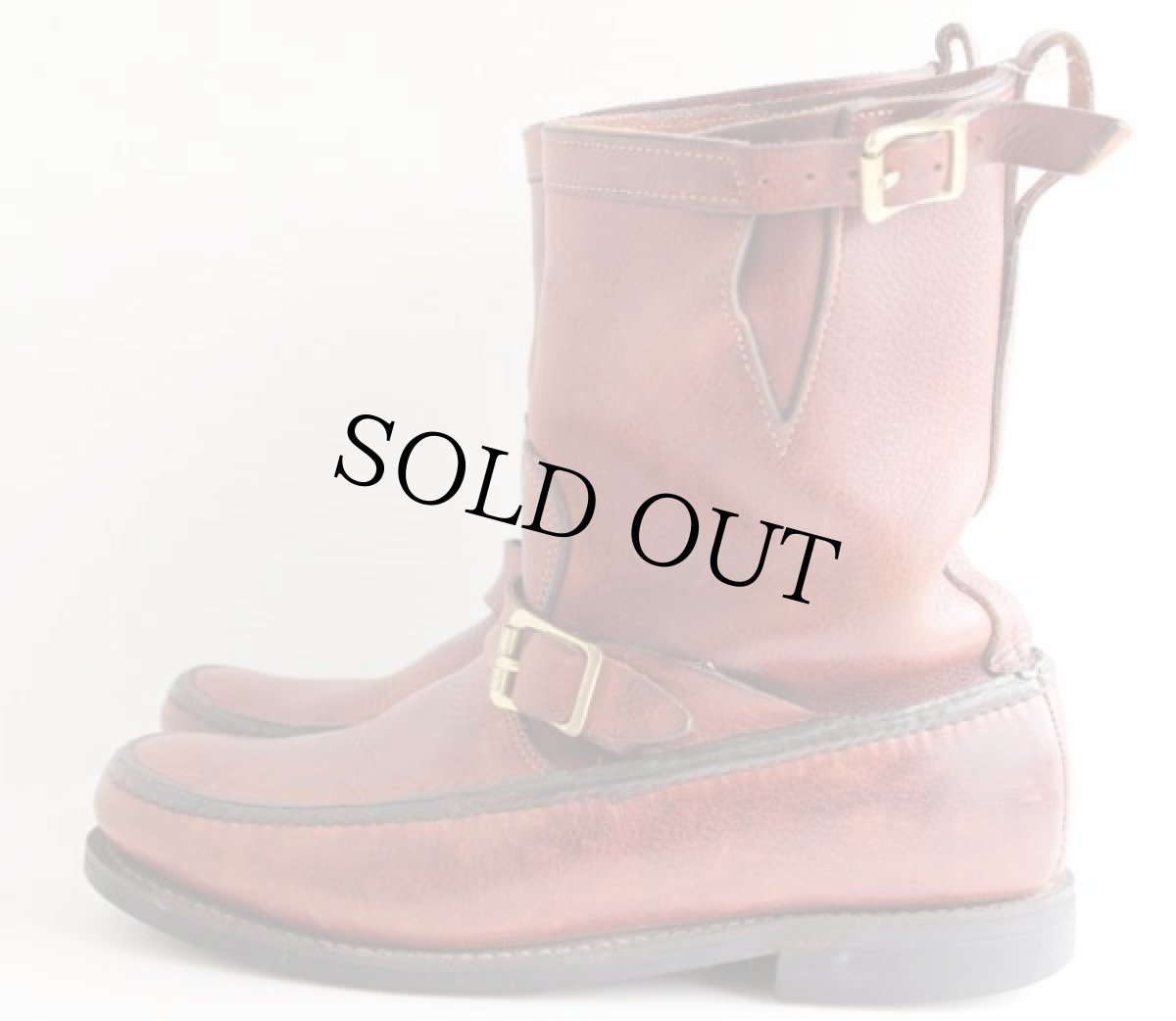 画像2: UNKNOWN スネークブーツ赤茶 (2)