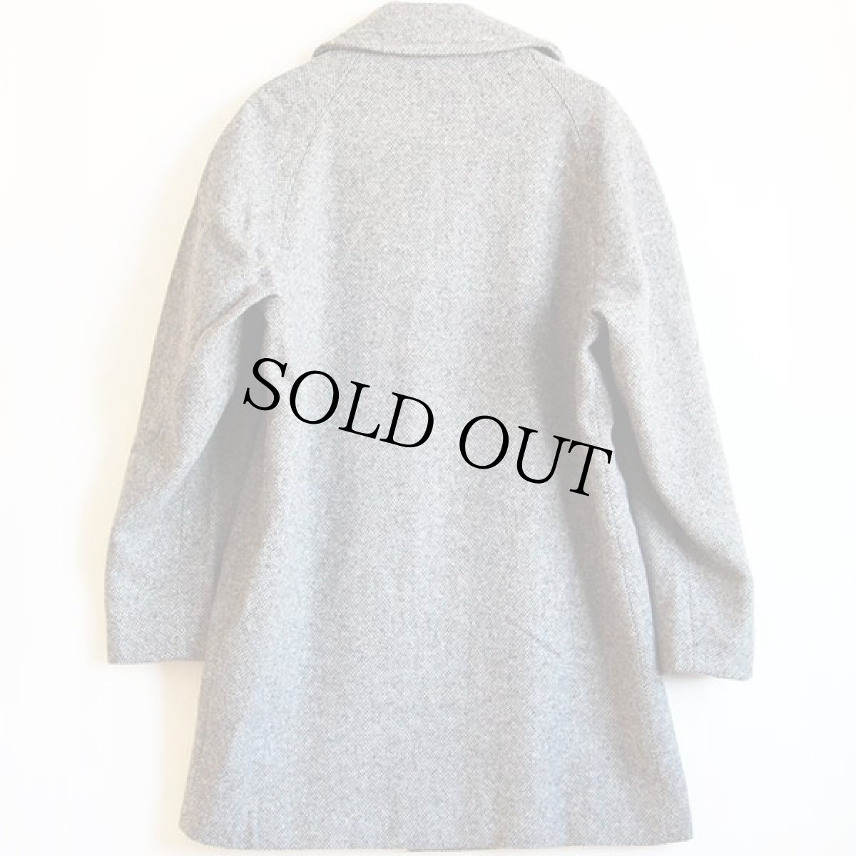 画像2: 80s USA製 PENDLETONペンドルトン ツイード ウール ステンカラーコート 40 (2)