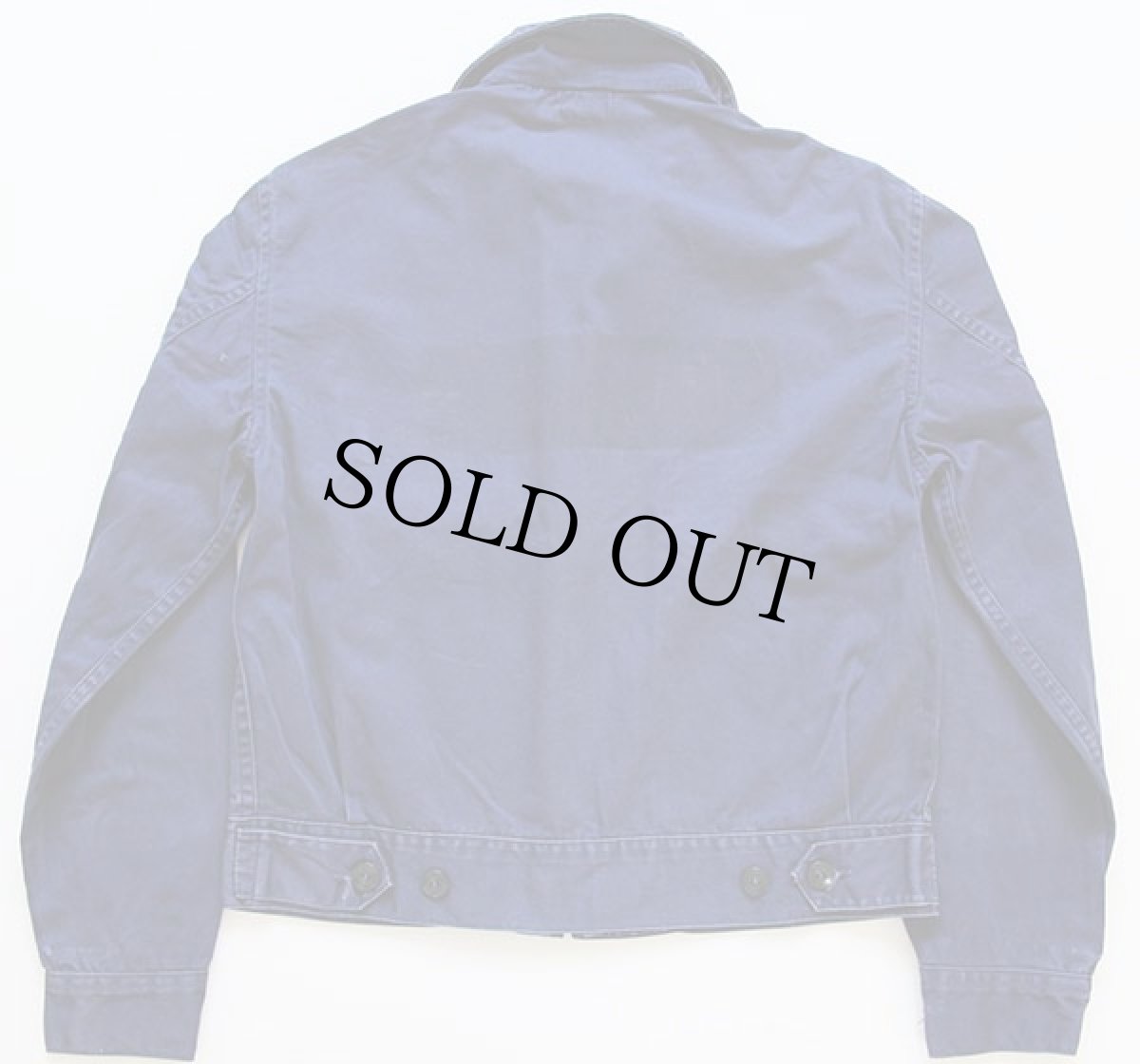 画像2: 50s Leeリー コットン ワークジャケット 紺 38 (2)