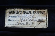 画像4: 40s 米軍 U.S.NAVY WOMEN'S NAVAL RESERVE ウール トレンチコート 紺 (4)