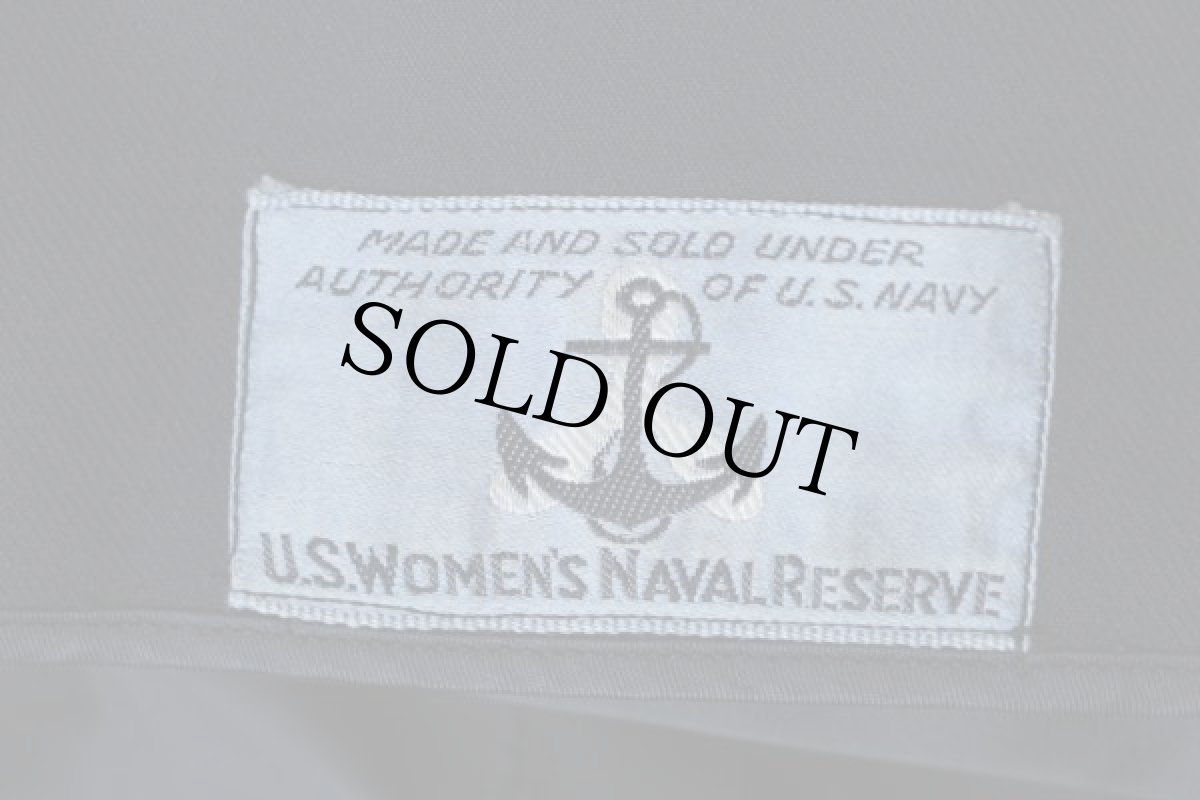 画像3: 40s 米軍 U.S.NAVY WOMEN'S NAVAL RESERVE ウール トレンチコート 紺 (3)