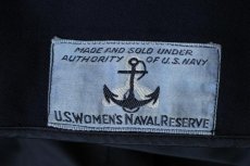 画像3: 40s 米軍 U.S.NAVY WOMEN'S NAVAL RESERVE ウール トレンチコート 紺 (3)