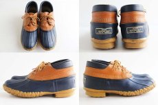 画像2: 80s L.L.Bean メインハンティング 3ホール ビーンブーツ ガムシューズ 紺 (2)