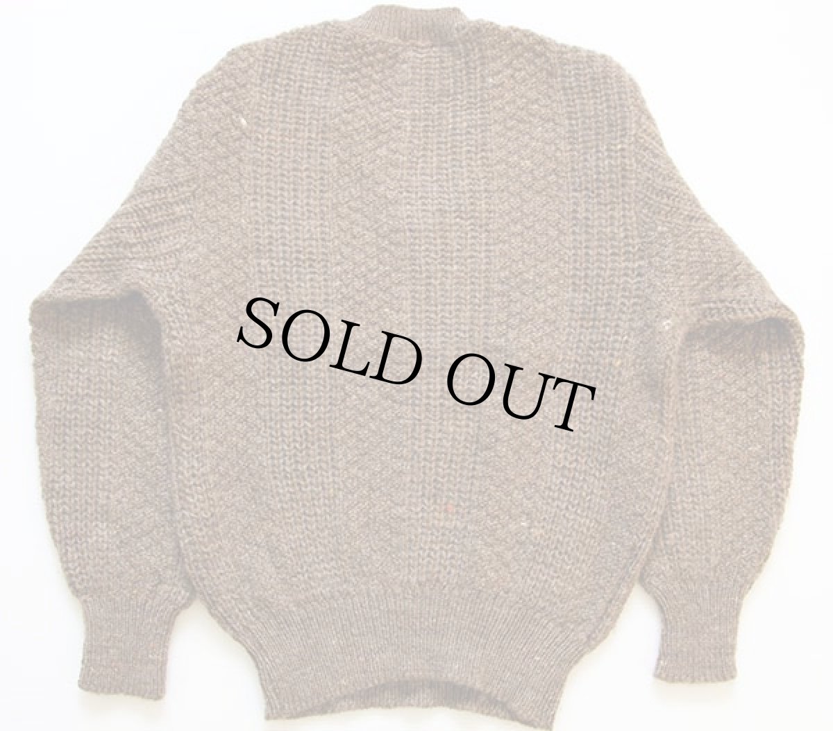 画像2: 70s USA製 PENDLETONペンドルトン Vネック ローゲージ ウールニット セーター M (2)