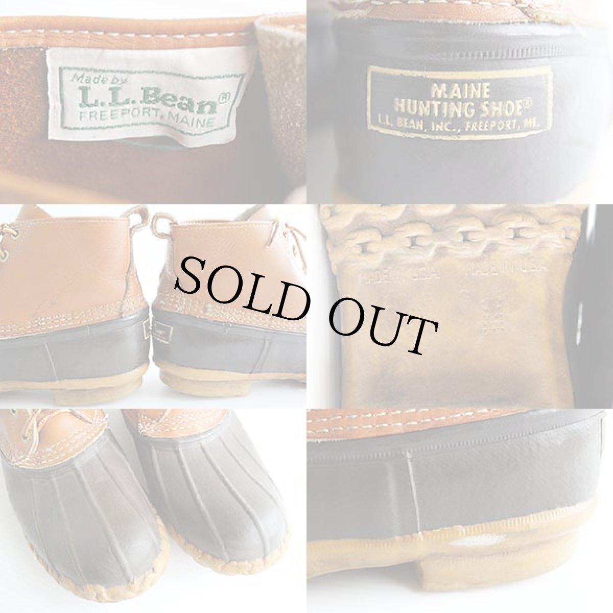 画像3: 80s L.L.Bean メインハンティング 5ホール ビーンブーツ 8M (3)