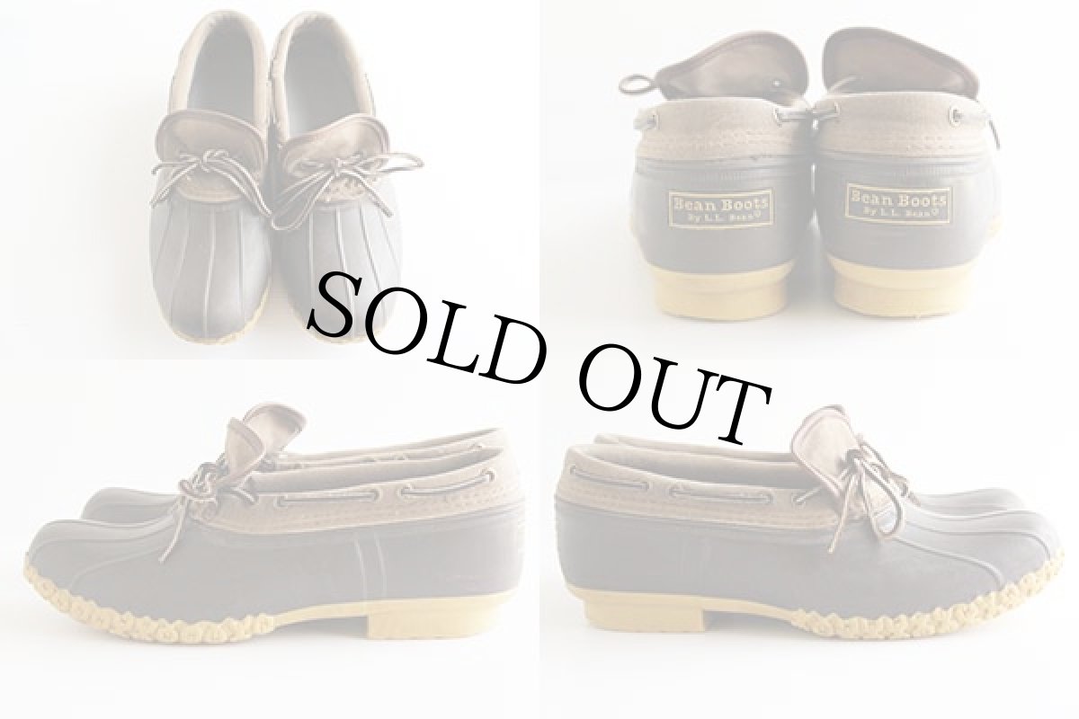 画像2: USA製 L.L.Bean ビーンブーツ ラバーモカシン キャンバス10M (2)