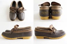 画像2: USA製 L.L.Bean ビーンブーツ ラバーモカシン キャンバス10M (2)