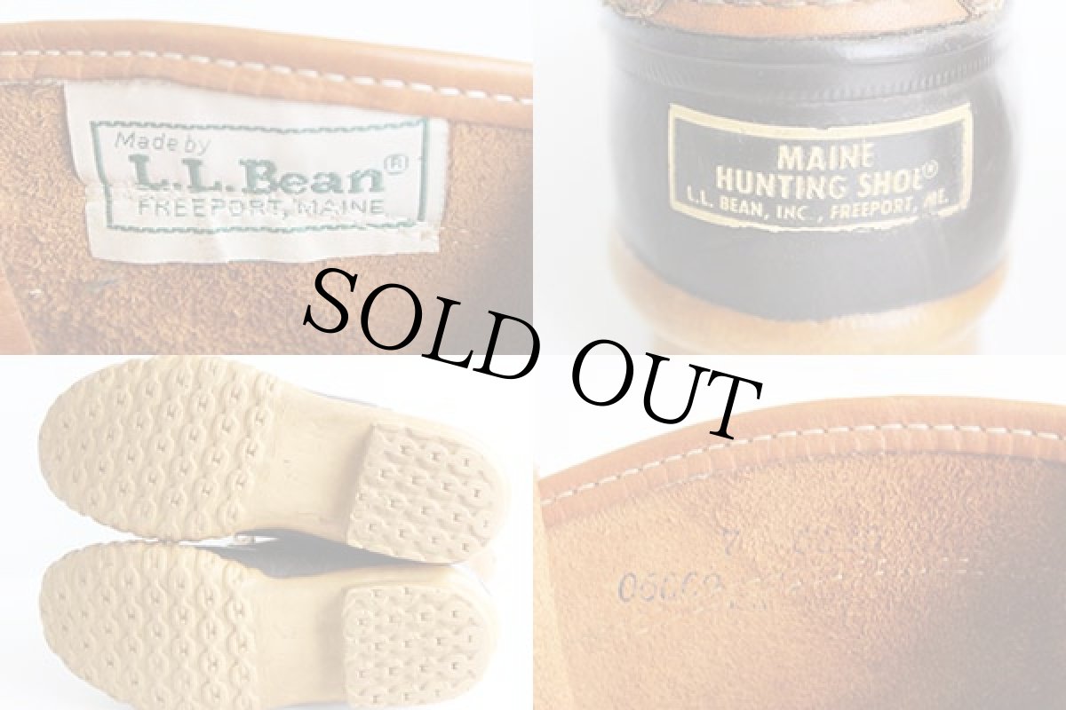 画像3: 80s L.L.Bean メインハンティング 5ホール ビーンブーツ 7 (3)