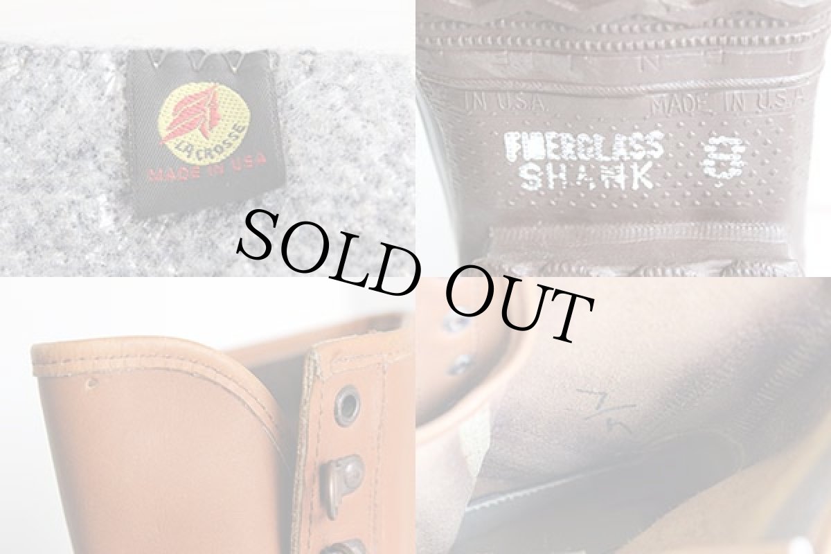 画像10: USA製 LaCrosseラクロス レザー ガムシューズ 8★ビーンブーツ (10)