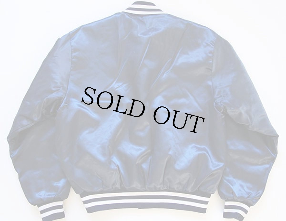 画像2: 70s Swingster U.S.NAVY キルティングライナー ナイロンジャケット 紺 L (2)