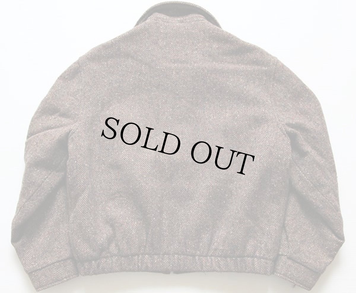 画像2: 80s USA製 Woolrichウールリッチ チンスト付き ツイード ウールジャケット L (2)