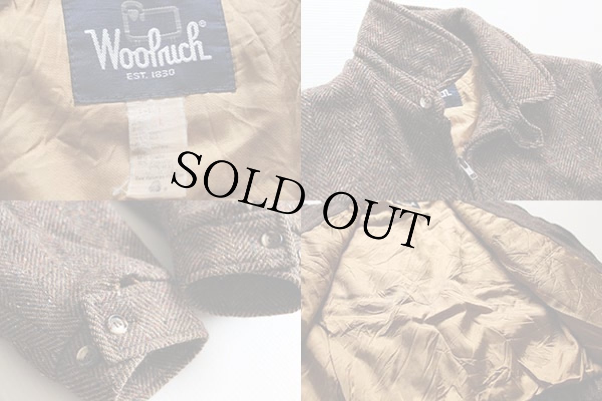 画像3: 80s USA製 Woolrichウールリッチ チンスト付き ツイード ウールジャケット L (3)