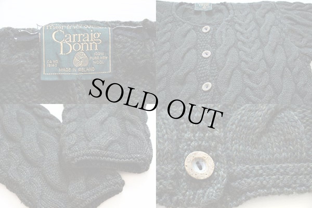 画像4: アイルランド製 Carraig Donn ケーブル編み メリノウールニット カーディガン★フィッシャーマン (4)