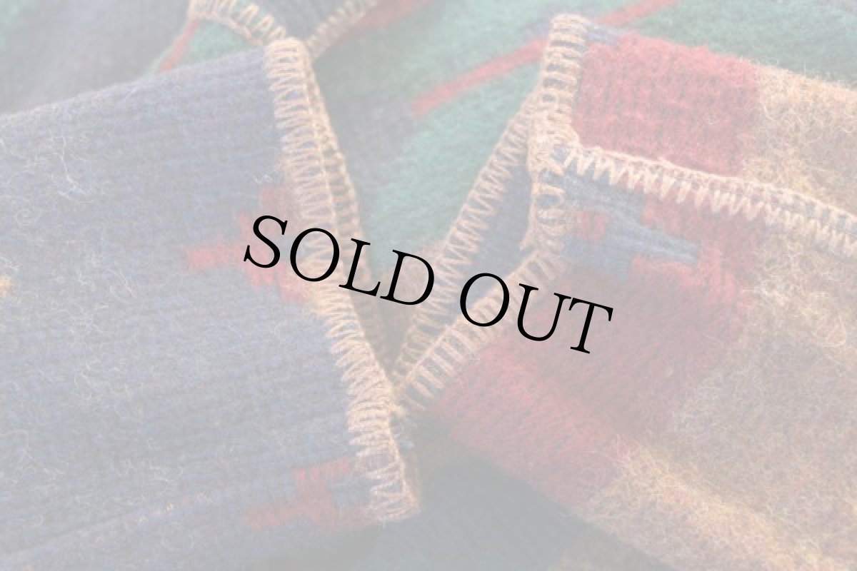 画像6: 00s USA製 WOOLRICH JOHN RICH AND BROS ウールリッチ ネイティブ柄 リバーシブル ロング ウール ブランケット コート W-S (6)