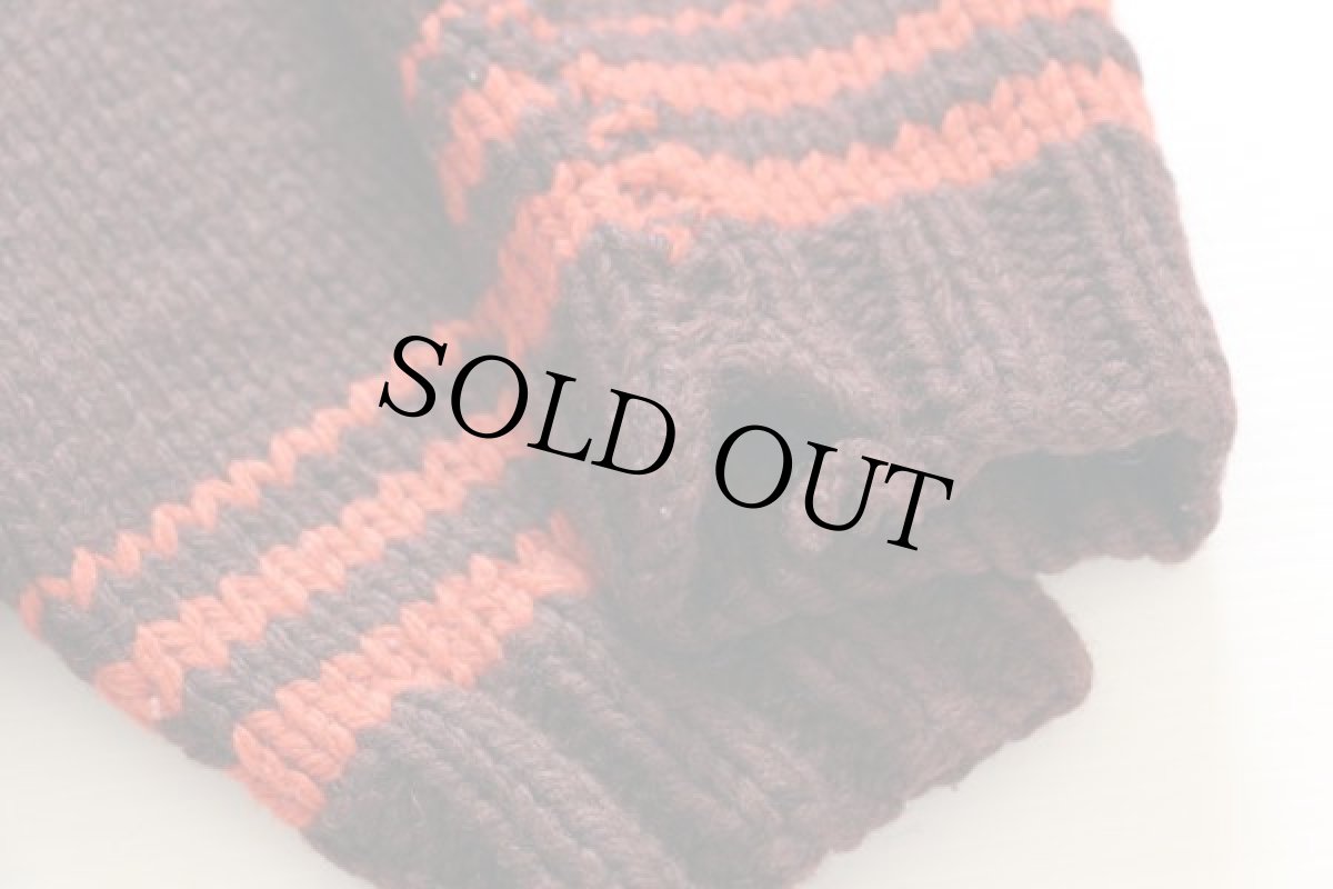 画像6: 60s アメフト柄  ウール カウチンセーター (6)